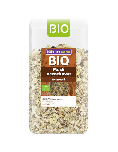 MUSLI ORZECHOWE BIO 300 g - NATURAVENA