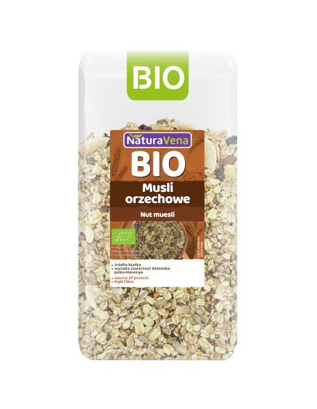 MUSLI ORZECHOWE BIO 300 g - NATURAVENA