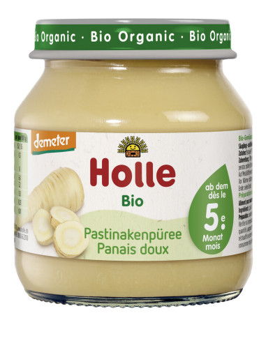 PASTERNAK BEZ DODATKU CUKRÓW BEZGLUTENOWY OD 5 MIESIĄCA DEMETER BIO 125 g (SŁOIK) - HOLLE