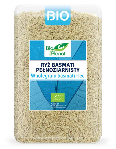 RYŻ BASMATI PEŁNOZIARNISTY BIO 2 kg - BIO PLANET