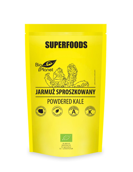 JARMUŻ SPROSZKOWANY BIO 125 g - BIO PLANET SUPERFOODS