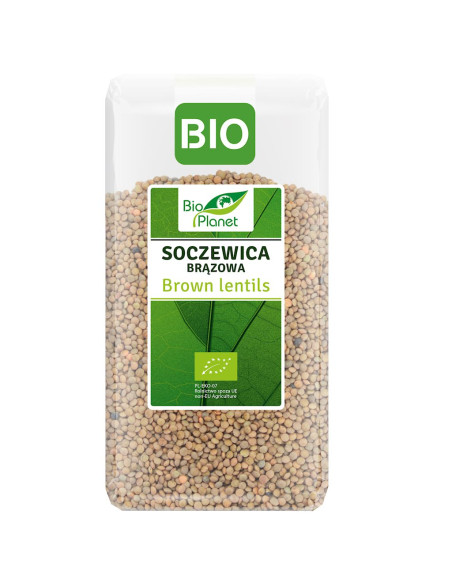 SOCZEWICA BRĄZOWA BIO 500 g - BIO PLANET