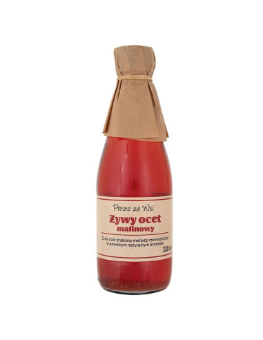 OCET MALINOWY ŻYWY 330 ml - PROSTO ZE WSI