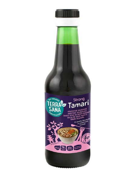 SOS SOJOWY TAMARI MOCNY BEZGLUTENOWY BIO 250 ml - TERRASANA