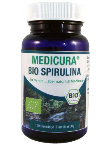 SPIRULINA BIO (400 mg) 150 TABLETEK - MEDICURA