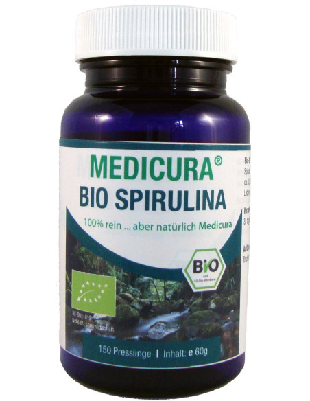 SPIRULINA BIO (400 mg) 150 TABLETEK - MEDICURA