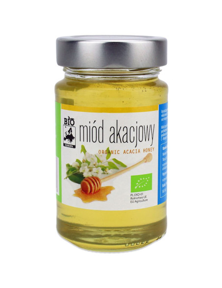 MIÓD AKACJOWY BIO 300 g - BIO PLANET