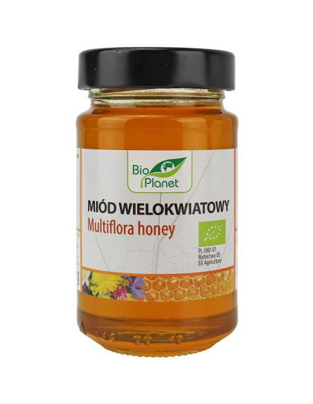 MIÓD WIELOKWIATOWY BIO 300 g - BIO PLANET