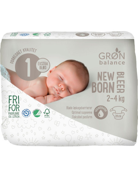 PIELUCHY NOWORODEK ECO 2 - 4 kg (28 szt.) - GRON BALANCE