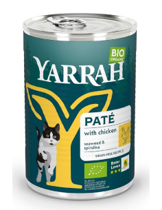 (DLA KOTA DOROSŁEGO) PASZTET Z KURCZAKA Z ALGAMI MORSKIMI BIO 400 g - YARRAH