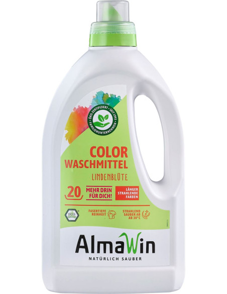 PŁYN DO PRANIA KOLOROWYCH UBRAŃ (KONCENTRAT) ECO 1,5 L (20 PRAŃ) - ALMAWIN