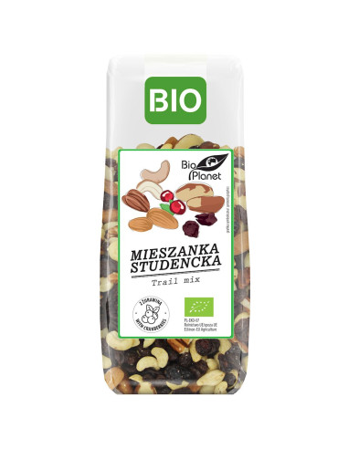 MIESZANKA STUDENCKA Z ŻURAWINĄ BIO 150 g - BIO PLANET