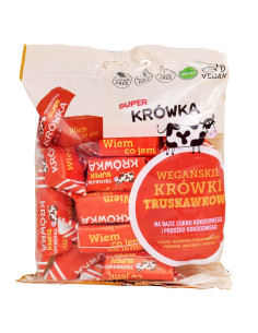 KRÓWKI TRUSKAWKOWE BEZMLECZNE BEZGLUTENOWE BIO 150 g - ME GUSTO (SUPER KRÓWKA)