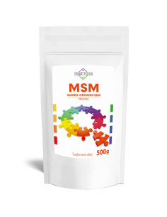 MSM SIARKA ORGANICZNA PROSZEK 500 g - SOUL FARM