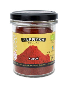 PAPRYKA SŁODKA MIELONA BEZGLUTENOWA BIO 85 g - PIĘĆ PRZEMIAN