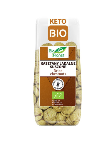 KASZTANY JADALNE SUSZONE BEZGLUTENOWE BIO 200 g - BIO PLANET