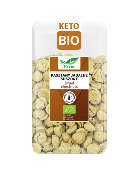 KASZTANY JADALNE SUSZONE BEZGLUTENOWE BIO 1 kg - BIO PLANET