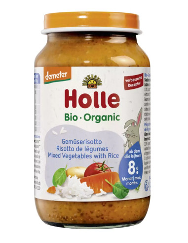 WARZYWA Z RYŻEM BEZ DODATKU CUKRÓW OD 8 MIESIĄCA DEMETER BIO 220 g (SŁOIK) - HOLLE