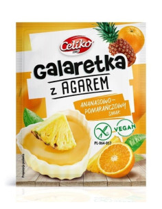 GALARETKA Z AGAREM ANANAS - POMARAŃCZA BEZGLUTENOWA 45 g - CELIKO
