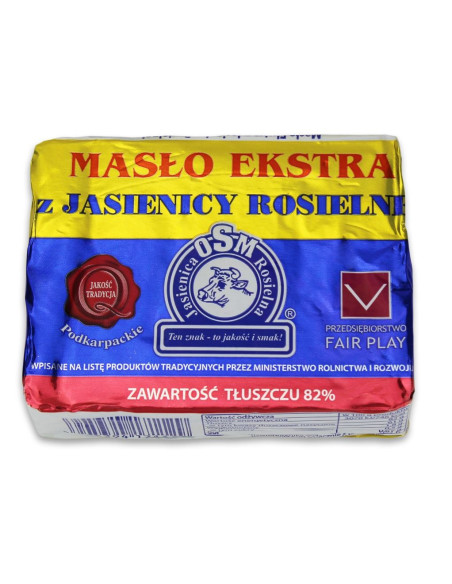 MASŁO EKSTRA TRADYCYJNE KOSTKA (82 % TŁUSZCZU) 200 g - JASIENICA