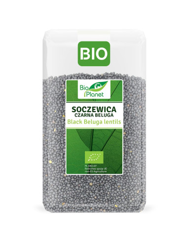 SOCZEWICA CZARNA BELUGA BIO 1 kg - BIO PLANET