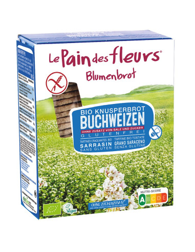 PIECZYWO CHRUPKIE PROTEINOWE GRYCZANE BEZ DODATKU SOLI I CUKRU BEZGLUTENOWE BIO 150 g - LE PAIN DES FLEURS