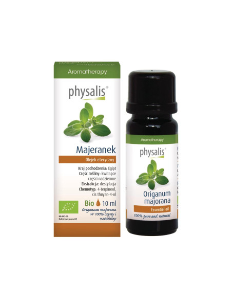 OLEJEK ETERYCZNY MAJERANEK BIO 10 ml - PHYSALIS