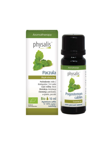 OLEJEK ETERYCZNY PACZULA BIO 10 ml - PHYSALIS