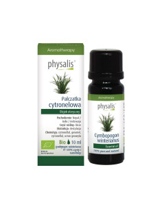 OLEJEK ETERYCZNY PALCZATKA CYTRONELOWA BIO 10 ml - PHYSALIS