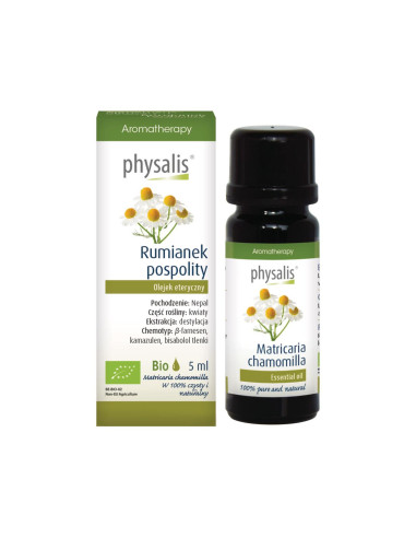 OLEJEK ETERYCZNY RUMIANEK POSPOLITY BIO 5 ml - PHYSALIS