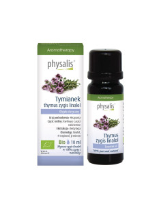 OLEJEK ETERYCZNY TYMIANEK THYMUS ZYGIS LINALOL BIO 10 ml - PHYSALIS