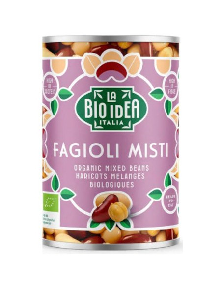 FASOLA MIX W ZALEWIE BIO 400 g (240 g) - LA BIO IDEA