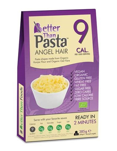 MAKARON (KONJAC) ANGEL HAIR BEZGLUTENOWY BIO 385 g (300 g) - BETTER THAN FOODS