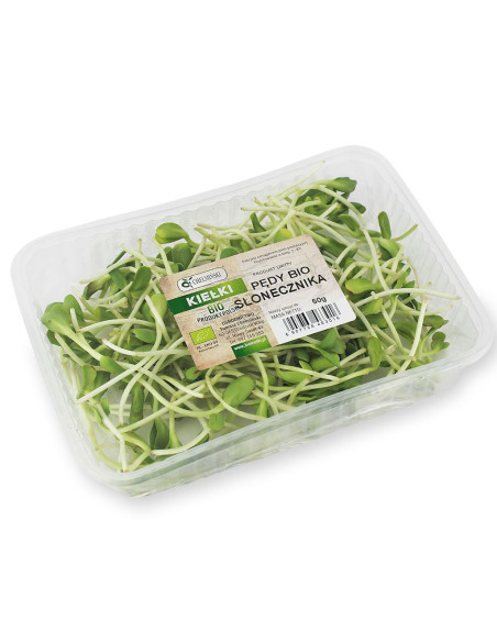 KIEŁKI SŁONECZNIKA ŚWIEŻE BIO (około 50 g)
