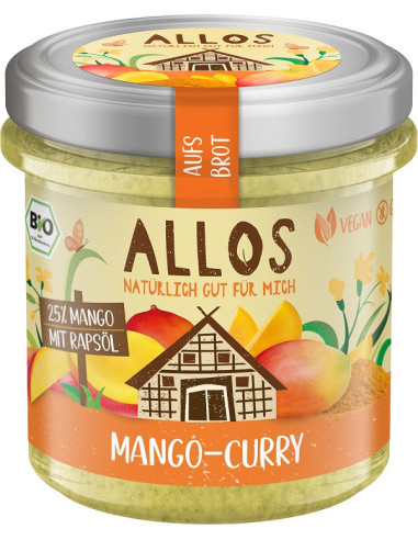 PASTA KREMOWA Z MANGO I CURRY BEZGLUTENOWA BIO 140 g - ALLOS