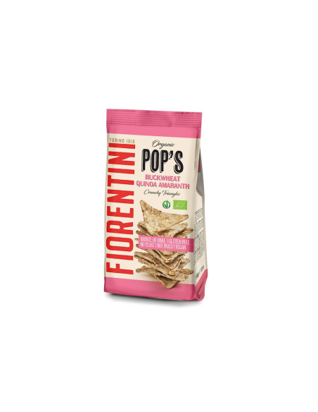 CHRUPKI GRYCZANE PIRAMIDKI Z QUINOA I AMARANTUSEM BEZGLUTENOWE BIO 80 g - FIORENTINI