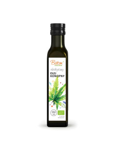 OLEJ KONOPNY TŁOCZONY NA ZIMNO BIO 250 ml - BATOM
