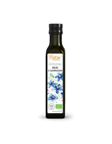 OLEJ Z CZARNUSZKI FILTROWANY TŁOCZONY NA ZIMNO BIO 250 ml - BATOM