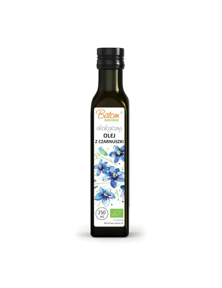 OLEJ Z CZARNUSZKI FILTROWANY TŁOCZONY NA ZIMNO BIO 250 ml - BATOM