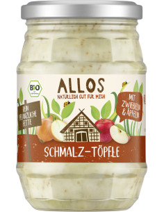 SMALCZYK WEGAŃSKI Z CEBULĄ I JABŁKIEM BEZGLUTENOWY BIO 250 g - ALLOS