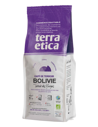 KAWA MIELONA ARABICA 100 % BOLIWIA FAIR TRADE BIO 250 g - TERRA ETICA
