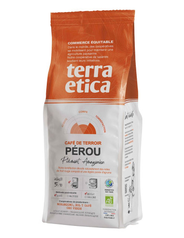 KAWA MIELONA ARABICA 100 % PERU FAIR TRADE BIO 250 g - TERRA ETICA