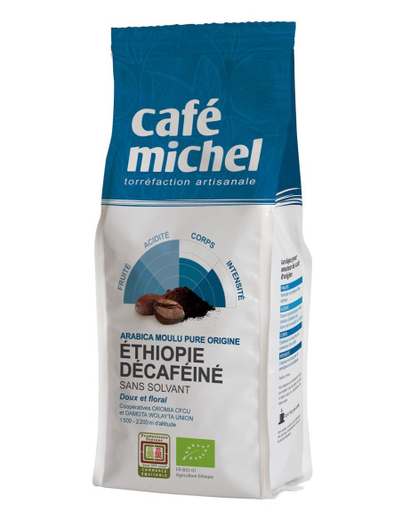 KAWA MIELONA BEZKOFEINOWA ARABICA 100 % ETIOPIA FAIR TRADE BIO 250 g - TERRA ETICA