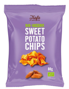 CHIPSY Z BATATÓW SMAŻONE NA OLEJU SŁONECZNIKOWYM BIO 80 g - TRAFO
