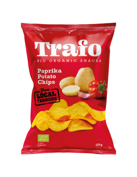 CHIPSY ZIEMNIACZANE PAPRYKOWE BIO 125 g - TRAFO