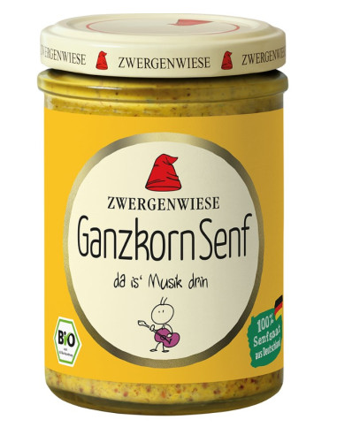 MUSZTARDA FRANCUSKA BEZGLUTENOWA BIO 160 ml - ZWERGENWIESE