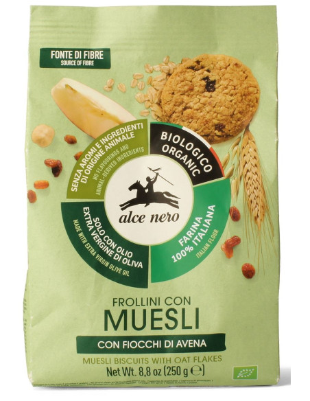 CIASTKA MUSLI BIO 250 g - ALCE NERO