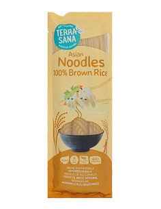 MAKARON (RYŻOWY RAZOWY) NOODLE SPAGHETTI BEZGLUTENOWY BIO 250 g - TERRASANA