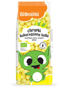 CHRUPKI KUKURYDZIANE KULKI BEZGLUTENOWE BIO 60 g - BIOMINKI