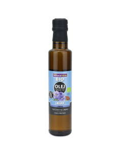OLEJ LNIANY TŁOCZONY NA ZIMNO BIO 250 ml - NATURAVENA